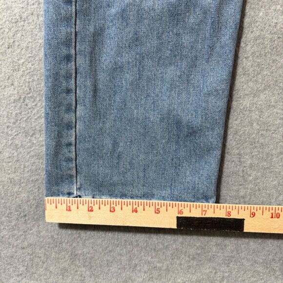 Levis Jeans Mens 505 34x30 Blue Straight American Workwear Solid Mid Rise - Picture 7 of 10